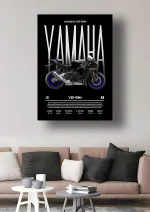متال پوستر موتور طرح YAMAHA YZF-R1M کد L2001 - Image 2