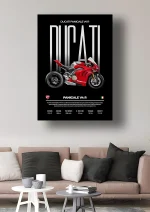 متال پوستر موتور طرح Ducati Panigale V4 R کد L2004 - Image 2