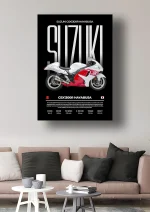 متال پوستر موتور طرح Suzuki GSX1300R Hayabusa کد L2009 - Image 2