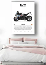 متال پوستر موتور طرح BMW S1000RR کد L2012 - Image 2