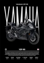 متال پوستر موتور طرح YAMAHA YZF-R3 کد L2016