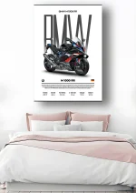 متال پوستر موتور طرح BMW M1000RR کد L2017 - Image 2