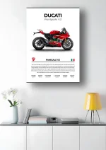 متال پوستر موتور طرح Ducati Panigale V2 کد L2022 - Image 2