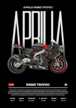 متال پوستر موتور طرح Aprila RS660 Trofeo کد L2024