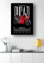متال پوستر موتور طرح Ducati Panigale V4 کد L2025 - Image 2