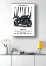 متال پوستر موتور طرح Kawasaki Ninja H2 SX کد L2027 - Image 2