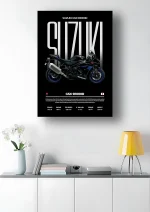 متال پوستر موتور طرح Suzuki GSX-R1000R کد L2028 - Image 2