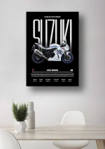 متال پوستر موتور طرح Suzuki GSX-R1000 کد L2031 - Image 2