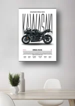 متال پوستر موتور طرح Kawasaki Ninja H2 SX کد L2033 - Image 2