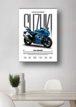 متال پوستر موتور طرح Suzuki GSX-R1300R کد L2035 - Image 2