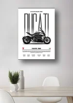 متال پوستر موتور طرح Ducati Diavel 1260 کد L2037 - Image 2