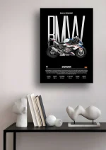 متال پوستر موتور طرح BMW S1000RR کد L2043 - Image 2