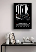 متال پوستر موتور طرح Suzuki GSX-1300R Hayabusa کد L2045 - Image 2