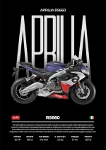 متال پوستر موتور طرح Aprilia RS660 کد L2047
