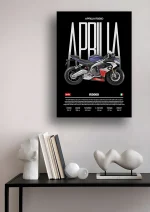 متال پوستر موتور طرح Aprilia RS660 کد L2047 - Image 2