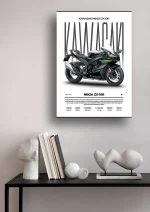 متال پوستر موتور طرح Kawasaki Ninja ZX-10R کد L2049 - Image 2
