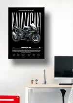 متال پوستر موتور طرح Kawasaki Ninja ZX-10R کد L2051 - Image 2