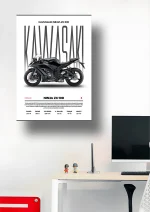 متال پوستر موتور طرح Kawasaki Ninja ZX-10R کد L2052 - Image 2
