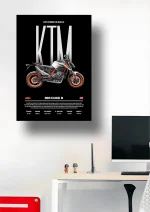 متال پوستر موتور طرح KTM 890 Duke R کد L2055 - Image 2