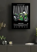متال پوستر موتور طرح Kawasaki Ninja ZX-10R کد L2064 - Image 2