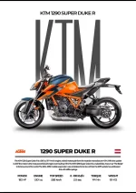 متال پوستر موتور طرح KTM 1290 Super Duke R کد L2068