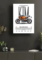 متال پوستر موتور طرح KTM 1290 Super Duke R کد L2068 - Image 2