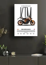 متال پوستر موتور طرح KTM 1290 Super Duke R کد L2069 - Image 2