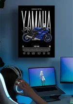 متال پوستر موتور طرح YAMAHA YZF-R6 کد L2073 - Image 2