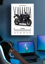 متال پوستر موتور طرح YAMAHA YZF-R125 کد L2074 - Image 2