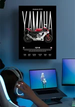 متال پوستر موتور طرح YAMAHA YZF-R1 کد L2078 - Image 2