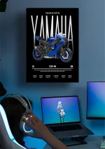 متال پوستر موتور طرح YAMAHA YZF-R1 کد L2080 - Image 2