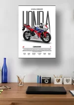 متال پوستر موتور طرح Honda CBR600RR کد L2081 - Image 2