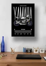 متال پوستر موتور طرح YAMAHA YZF-R1M کد L2085 - Image 2