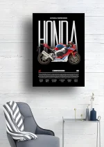متال پوستر موتور طرح Honda CBR1000RR کد L2093 - Image 2