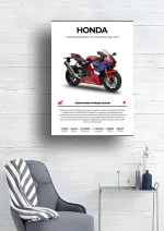متال پوستر موتور طرح Honda CBR1000RR-R Fireblade SP کد L2095 - Image 2