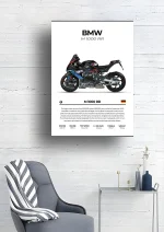 متال پوستر موتور طرح BMW M1000RR کد L2098 - Image 2