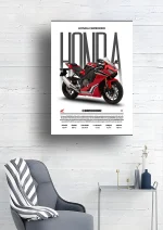 متال پوستر موتور طرح Honda CBR1000RR کد L2100 - Image 2