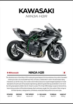 متال پوستر موتور طرح Kawasaki Ninja H2R کد L2102