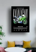 متال پوستر موتور طرح Kawasaki Ninja ZX-10R کد L2107 - Image 2