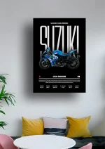 متال پوستر موتور طرح Suzuki GSX-R1000R کد L2109 - Image 2