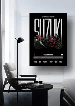 متال پوستر موتور طرح Suzuki GSX-R1000R کد L2112 - Image 2