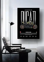 متال پوستر موتور طرح Ducati Diavel 1260 کد L2115 - Image 2