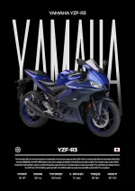 متال پوستر موتور طرح YAMAHA YZF-R3 کد L2116