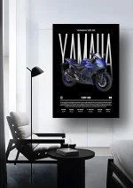 متال پوستر موتور طرح YAMAHA YZF-R3 کد L2116 - Image 2