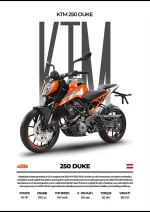 متال پوستر موتور طرح KTM 250 Duke کد L2120