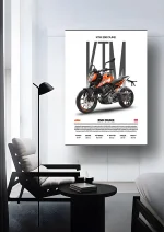 متال پوستر موتور طرح KTM 250 Duke کد L2120 - Image 2
