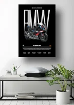 متال پوستر موتور طرح BMW M1000RR کد L2122 - Image 2