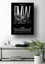 متال پوستر موتور طرح BMW M1000RR کد L2125 - Image 2