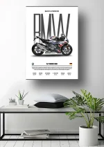 متال پوستر موتور طرح BMW M1000RR کد L2126 - Image 2