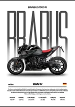 متال پوستر موتور طرح Brabus 1300R کد L2127